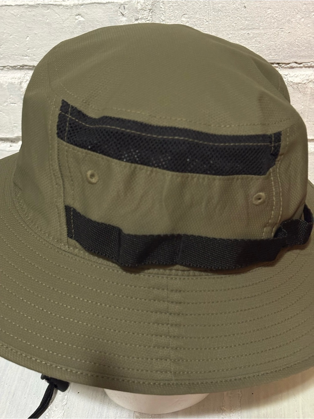 Adidas Men’s Webbing Boonie Bucket Hat Sz S/M Green Drawstring Hike Fish Outdoor - Picture 4 of 10